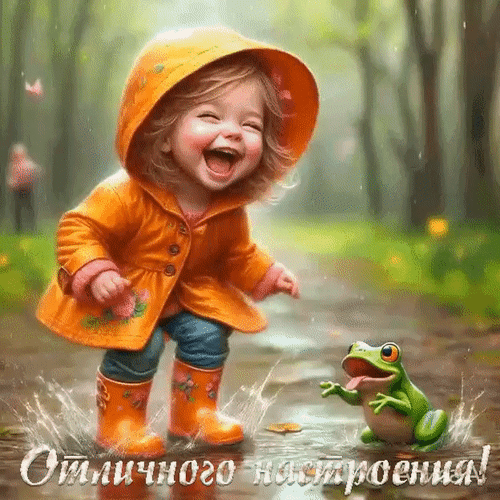 Анимированная открытка Отличного настроения!