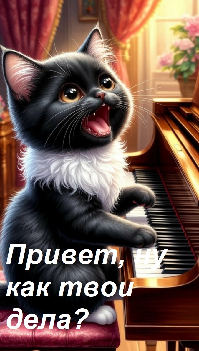 Открытка Привет, ну как твои дела?