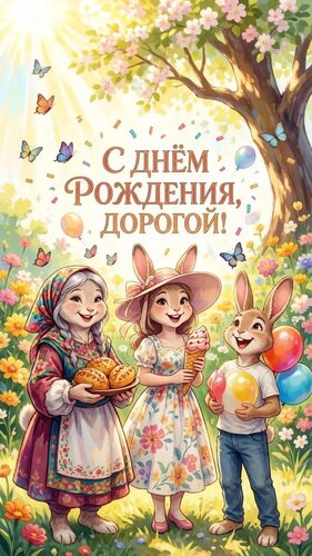 Открытка С днем рождения!