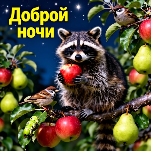 Открытка Доброй ночи