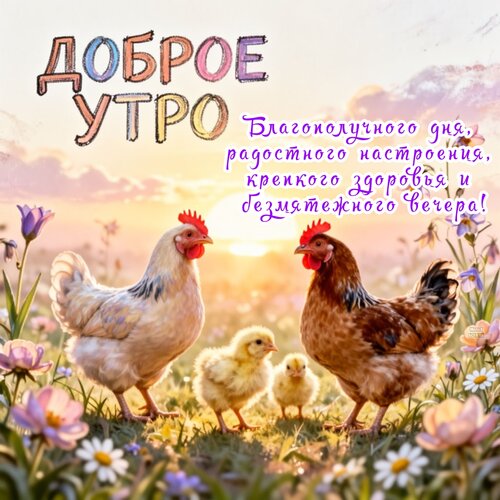 Открытка Доброе утро