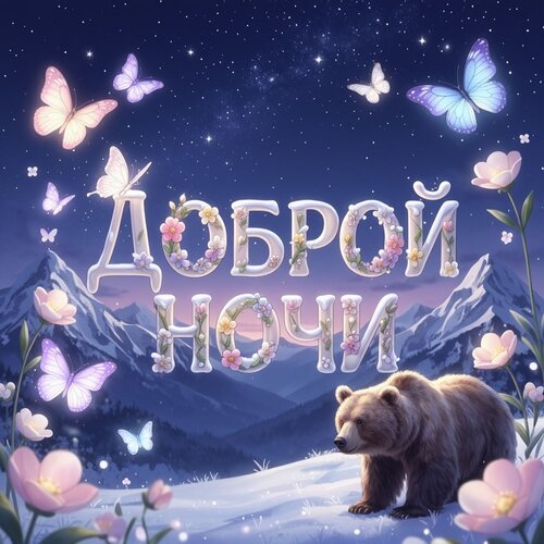 Открытка Доброй ночи