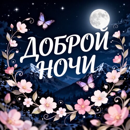 Открытка Доброй ночи
