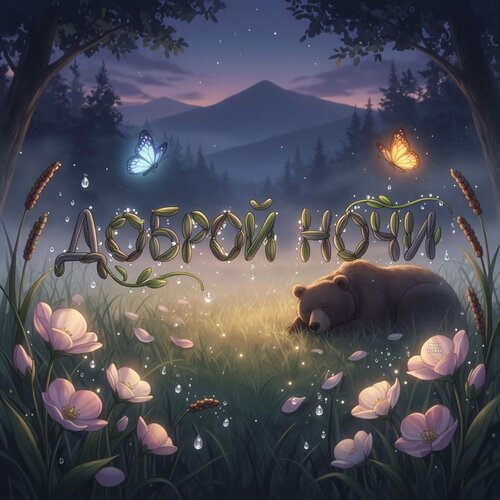 Открытка Доброй ночи