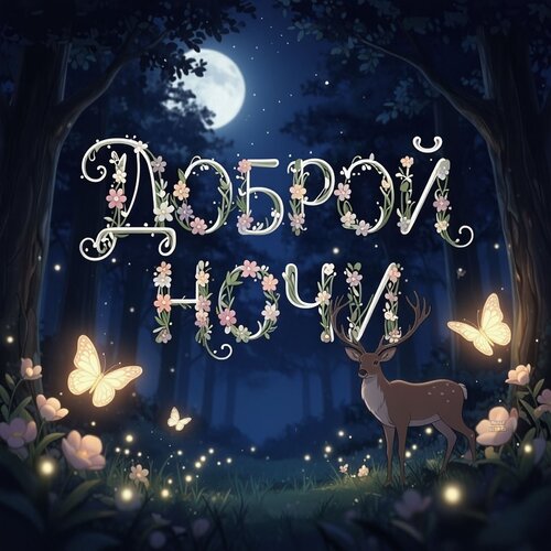 Открытка Доброй ночи