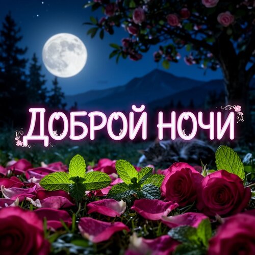 Открытка Доброй ночи