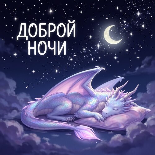 Открытка Доброй ночи