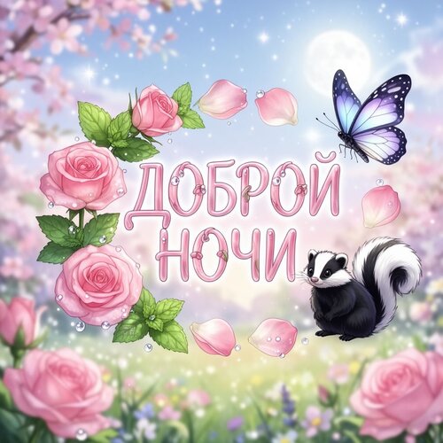 Открытка Доброй ночи