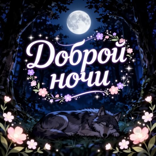 Открытка Доброй ночи