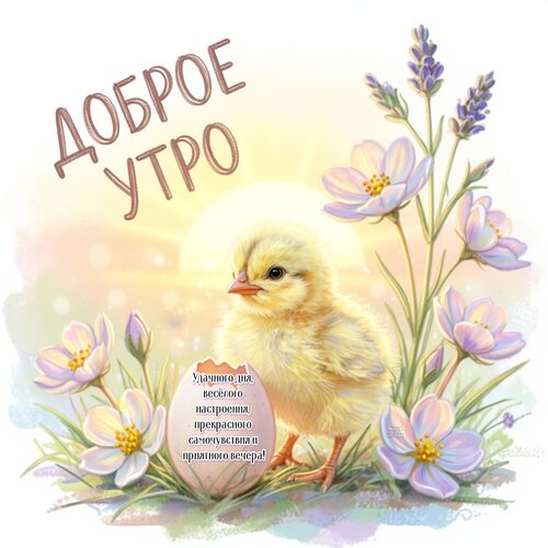 Открытка Доброе утро