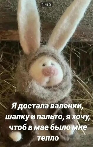 Открытка Я достала валенки шапку и пальто