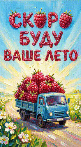 Анимированная открытка Скоро буду. Ваше лето.