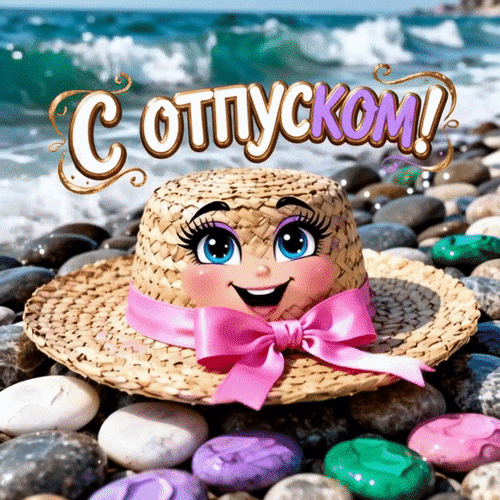 Анимированная открытка Отпуск