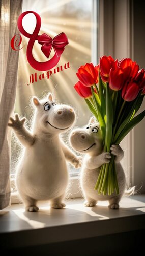 Открытка С 8 марта