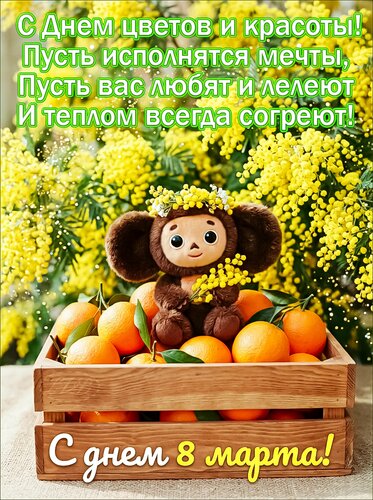 Открытка С днем 8 марта
