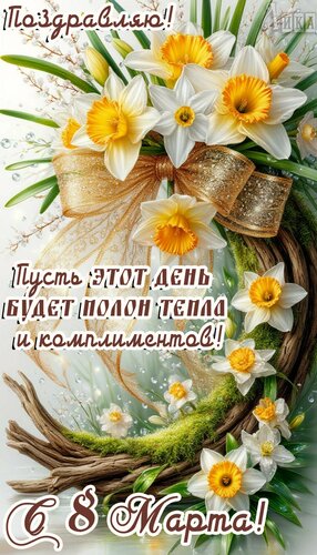 Открытка 8 Марта