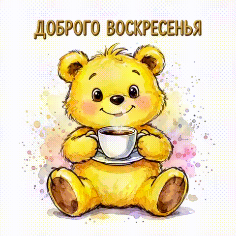 Анимированная открытка Доброго воскресенья