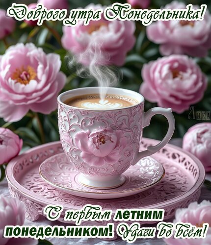Открытка Утро понедельника