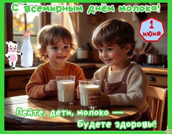 Открытка день молока 2