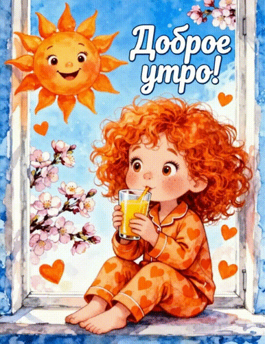 Анимированная открытка Доброе утро!