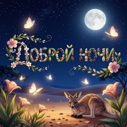 Открытка Доброй ночи