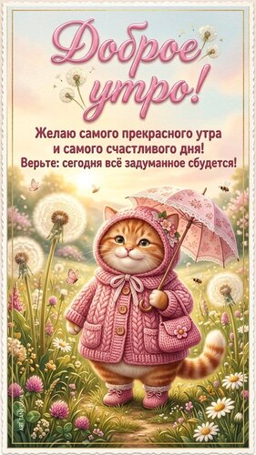 Открытка Доброе утро