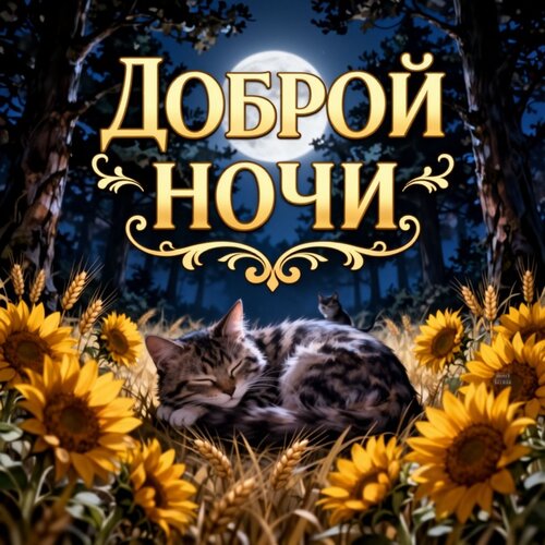 Открытка Доброй ночи