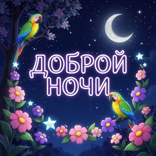 Открытка Доброй ночи