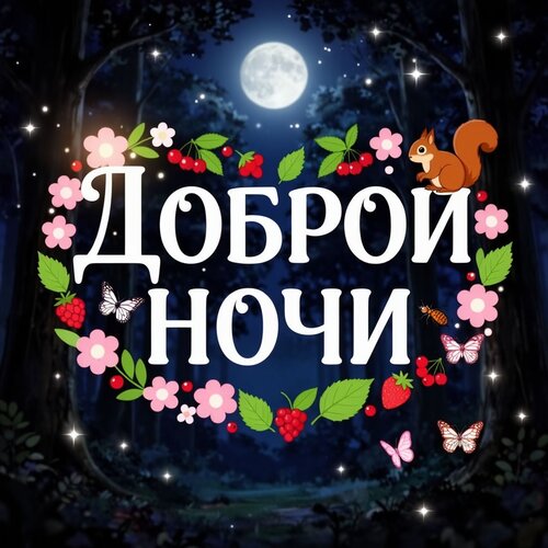 Открытка Доброй ночи