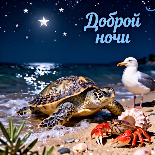 Открытка Доброй ночи