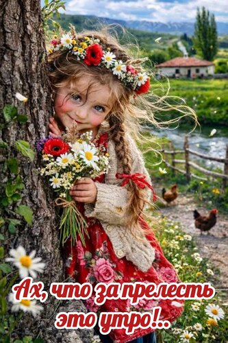 Открытка Ах, что за прелесть это утро!..