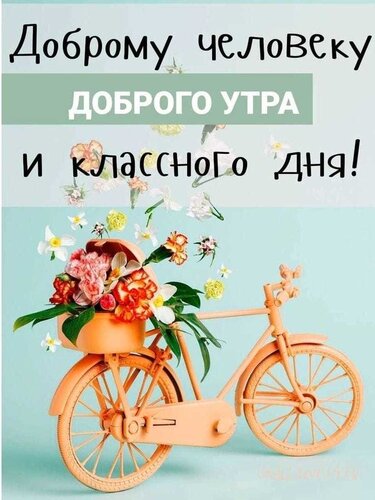 Открытка Доброму человеку доброе утро