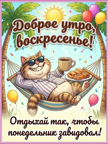 Открытка Доброе утро, воскресенье