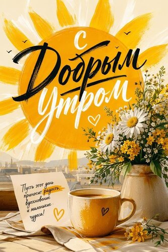 Открытка С добрым утром