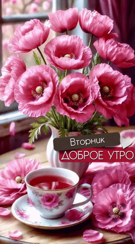 Анимированная открытка Вторник