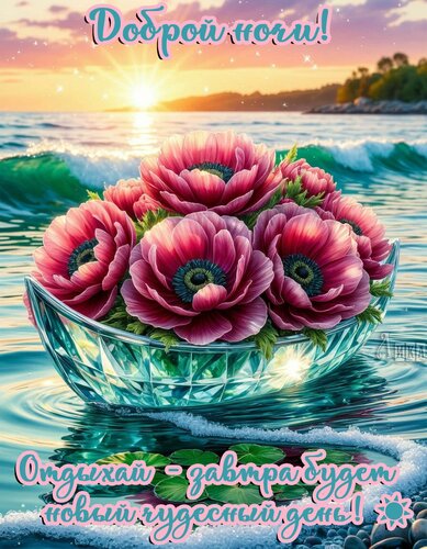 Открытка Спокойной ночи