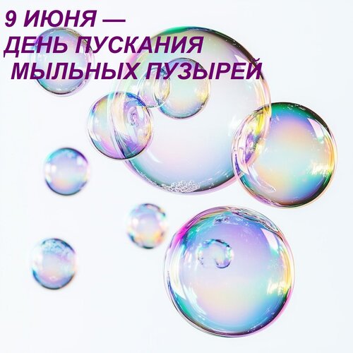Открытка 9 ИЮНЯ — ДЕНЬ ПУСКАНИЯ МЫЛЬНЫХ ПУЗЫРЕЙ