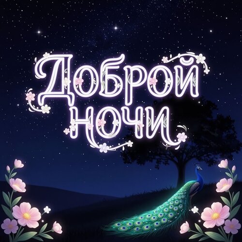 Открытка Доброй ночи