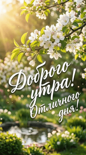 Анимированная открытка Доброе утро