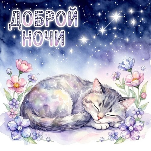 Открытка Доброй ночи
