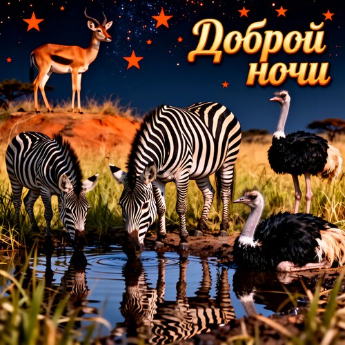 Открытка Доброй ночи