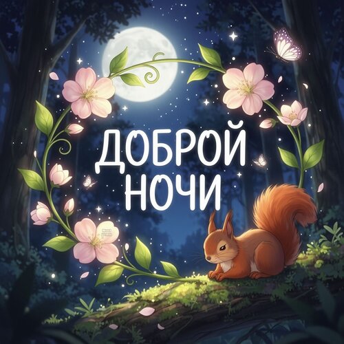 Открытка Доброй ночи