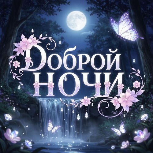 Открытка Доброй ночи