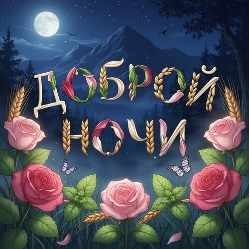 Открытка Доброй ночи