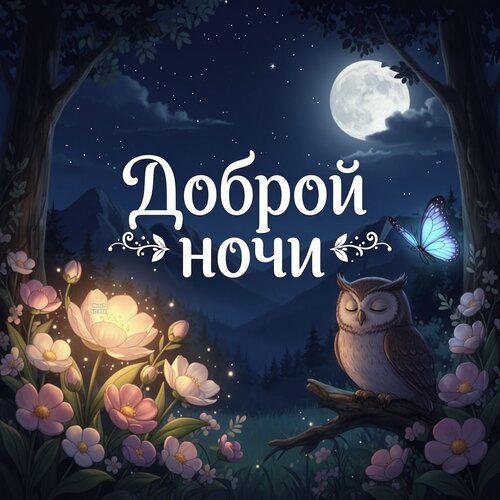 Открытка Доброй ночи