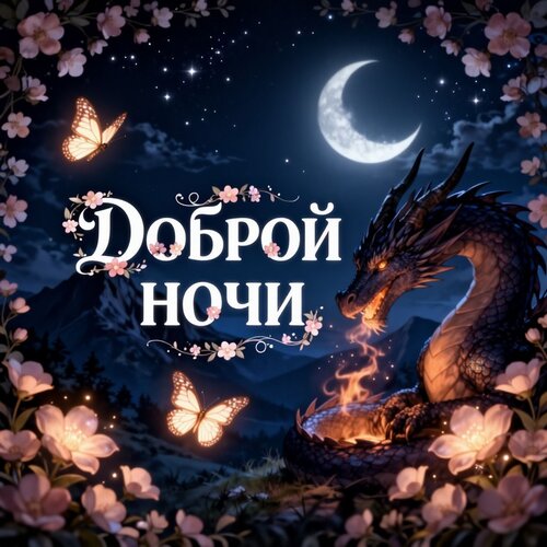 Открытка Доброй ночи