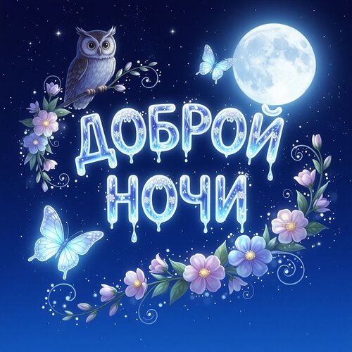 Открытка Доброй ночи