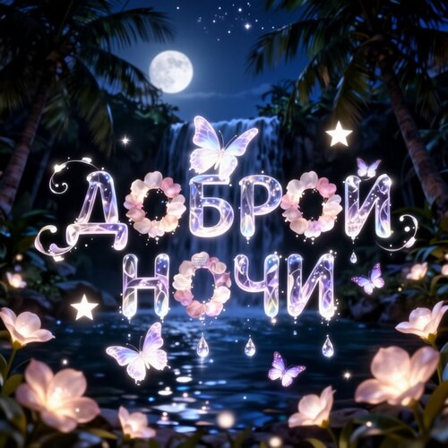 Открытка Доброй ночи