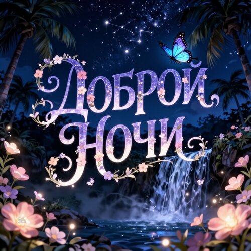 Открытка Доброй ночи
