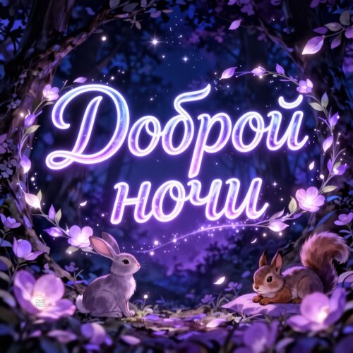 Открытка Доброй ночи